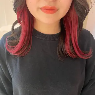 セミロング マホ/日吉/髪質改善 /レイヤー/ガーリーのヘアスタイル