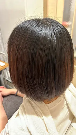 ミディアム カラー ♣️似合わせカット 艶髪カラーYUUGAのヘアスタイル
