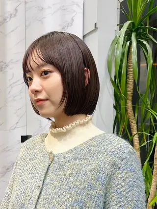 ショート カラー パーマ momoka /ショート/ボブのヘアスタイル