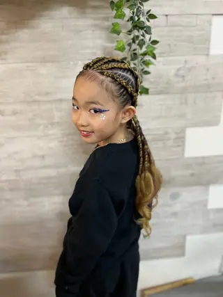 ヘアアレンジ キッズ ヘアセット/卒業式 袴着付け✨清水玲歌のヘアスタイル