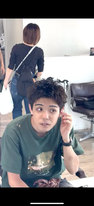 ショート パーマ メンズ fifth札幌 堀内新史のヘアスタイル