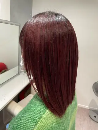 ショート カラー ヘアアレンジ be flot所属・髪質改善/大阪守口市 🐣Ria‪🐣のヘアスタイル