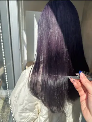 カラー 渋谷レイヤーカット/ 暖色艶カラー🩵高橋のヘアスタイル