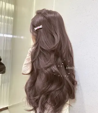 ロング 淡色ラベンダー♡ ニーナ🎀🦙のヘアスタイル