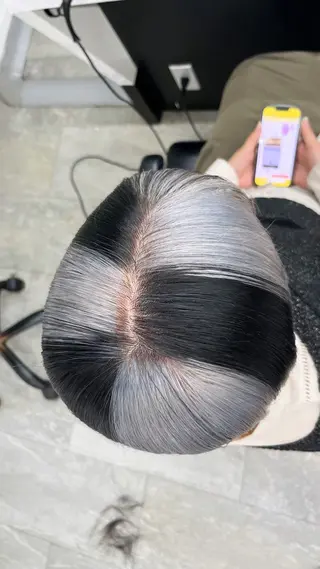 カラー 渋谷🎨ハイトーン ×エクステ🎨レンのヘアスタイル