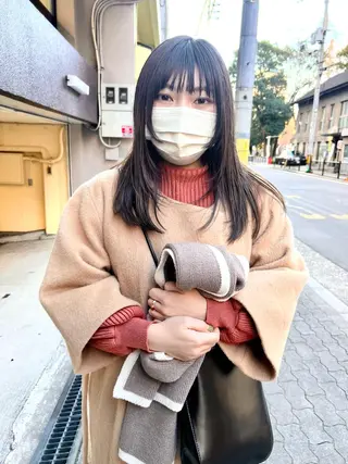 セミロング カラー 樫原裕二/レイヤー カット/透明感カラーのヘアスタイル