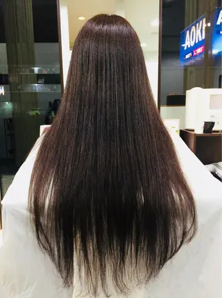 ロング カラー 阿久津 泰幸のヘアスタイル