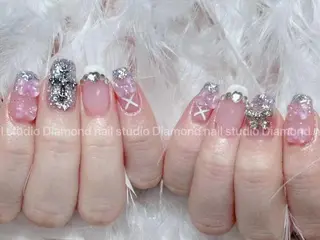 ショート Diamond 🚢のネイルデザイン