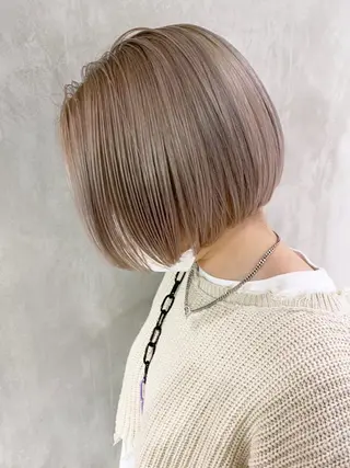 ショート カラー パーマ ヘアアレンジ ITbyALBUM 中野店のヘアスタイル