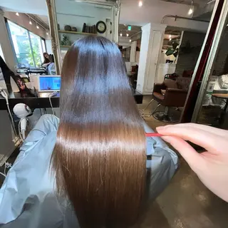 セミロング 髪質改善/shuki 韓国/代表取締役のヘアスタイル