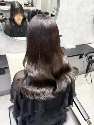 セミロング カラー ヘアアレンジ エクステ/髪質改善 🖤RYUSEI🖤のヘアスタイル