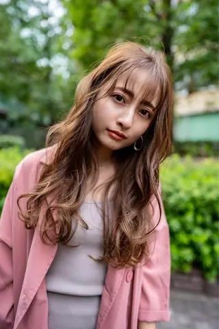 セミロング カラー パーマ 🉐レイヤー/塩見 弘樹🉐渋谷のヘアスタイル