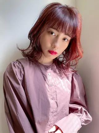 セミロング kiy by ioeのヘアスタイル