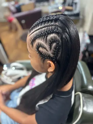 ロング ヘアアレンジ キッズ LINOA鵠沼海岸所属・コーンロウ/ブレイズ 🪮✨SHOKOのヘアスタイル