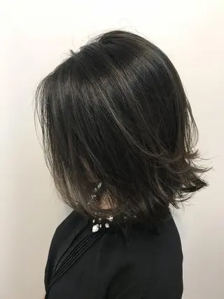 ミディアム カラー grow恵比寿【グロウ】髪質改善/ハイライト/ブリーチ/レイヤーカット所属・奥野 貴史　代表　レイヤーのヘアスタイル