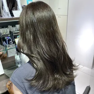 ロング カラー ヘアアレンジ ブリーチなしカラー /ベージュ/安形翔のヘアスタイル