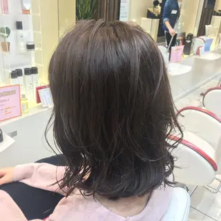 ミディアム 【髪質改善×カラー】 QUALIS沓掛貴浩のヘアスタイル