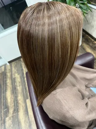 ロング カラー 大瀬 裕樹のヘアスタイル