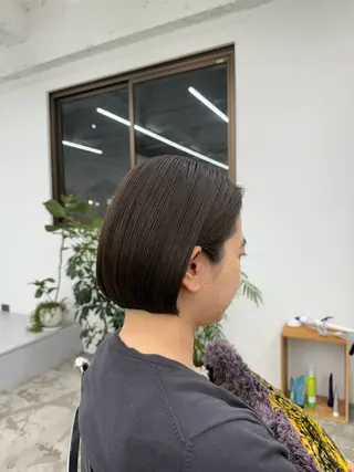 ショート Lann HAIR MAKE所属・ボブショート/岩崎 明生のヘアスタイル