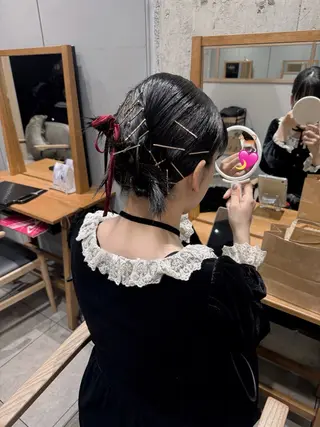 ミディアム カラー ヘアアレンジ ANBRERA　中目黒所属・mina matsubaraのヘアスタイル