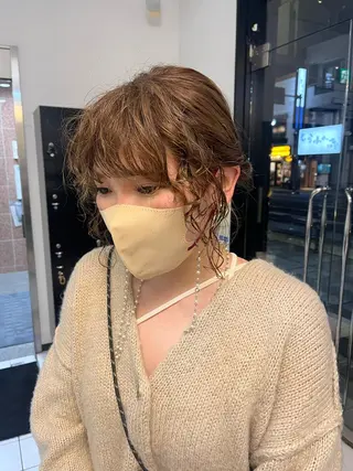 ミディアム パーマ channel所属・Natsumi ❤︎のヘアスタイル