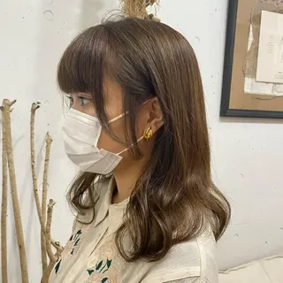 ミディアム カラー 🪭risa 暖色/レイヤー🪭のヘアスタイル