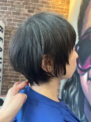 ショート カラー パーマ ヘアアレンジ メンズ キッズ マツエク・マツパ アイブロウ times salon名駅所属・久木原 ゆりのヘアスタイル