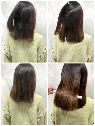 ミディアム 満足度⭕️縮毛矯正師 谷口にお任せを👍のヘアスタイル