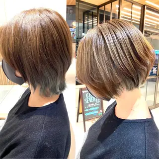 ミディアム カラー 谷合 貴志のヘアスタイル