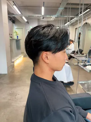 ショート パーマ メンズ くせ毛カットとパーマ /美容室難民の方是非のヘアスタイル