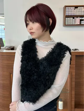 ショート いざわりお /梅田/ブリーチのヘアスタイル