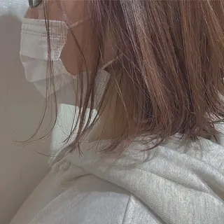 ショート カラー ブリーチなしWカラー /酸性ストレート河本のヘアスタイル