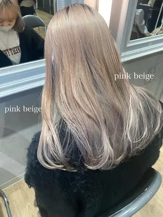 ロング カラー ヘアアレンジ あおい 🍒暖色カラーのヘアスタイル