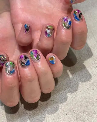 ショート m kaori𓃟のネイルデザイン