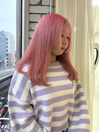 ロング カラー 艶ハイトーン👑♡ NATSUKIのヘアスタイル