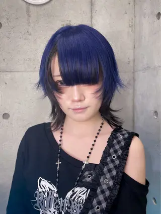 ミディアム ハイトーン/ブリーチ /ウルフ⛓️MAKIのヘアスタイル