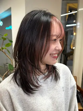 ミディアム カラー ハイトーン×似合わせ 🌱中川慎之介のヘアスタイル