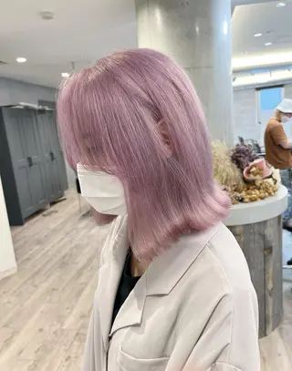 ミディアム 塩川 和弥のヘアスタイル