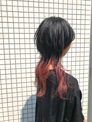 セミロング カラー tokute Takahashiのヘアスタイル