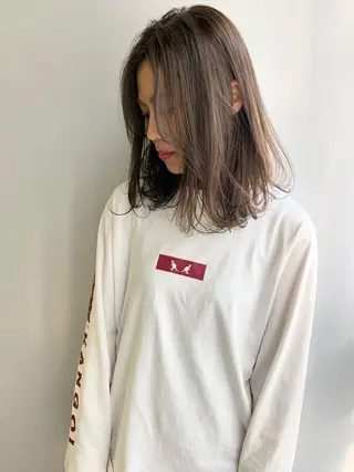 ミディアム カラー 🍃柔らかヘアー田中 瑞希🍃のヘアスタイル
