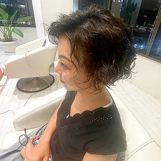 ショート 前さこ 結衣のヘアスタイル