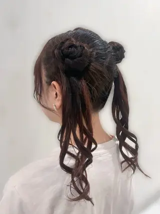 ヘアアレンジ 🖤みらい🖤縮毛/ ブリーチモデル募集のヘアスタイル