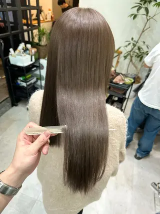 セミロング ✨透明感カラー/縮毛 恵比寿HAYATO✨のヘアスタイル