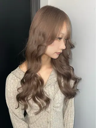 ロング カラー 田中 みなみのヘアスタイル