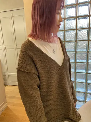 ミディアム カラー CIERA所属・トウジョウ アリサのヘアスタイル