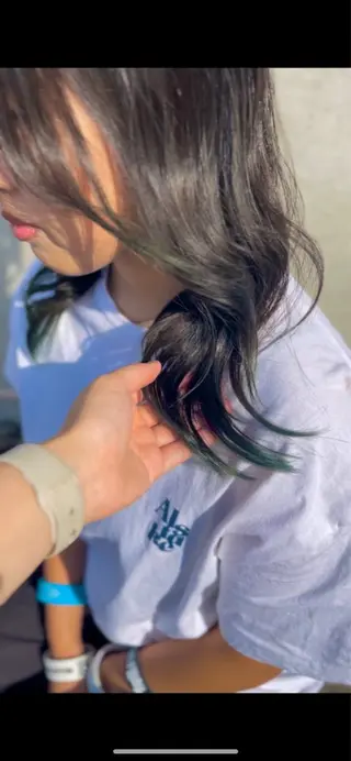 セミロング カラー ヘアアレンジ 小谷 美咲のヘアスタイル