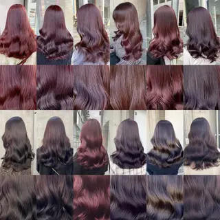 セミロング カラー 大人っぽ♡上品な暖色 ♡ブリーチなし♡のヘアスタイル