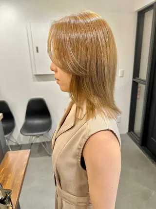 ミディアム カラー ima所属・ima代表 ニヘイのヘアスタイル