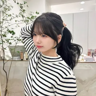 ロング 韓国顔まわり/前髪 /レイヤー/いつきのヘアスタイル