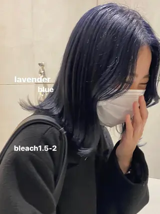 ミディアム カラー 艶感/ナチュラル 🩵amiのヘアスタイル